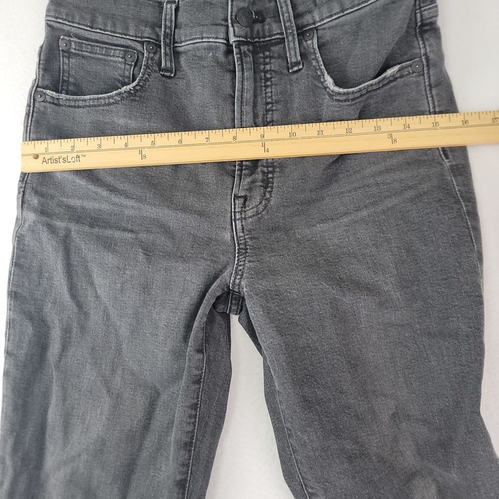 Madewell The Perfect Vintage Crop Jeans Womens High Rise Black Wash Denim Sz 27 - Picture 14 of 16